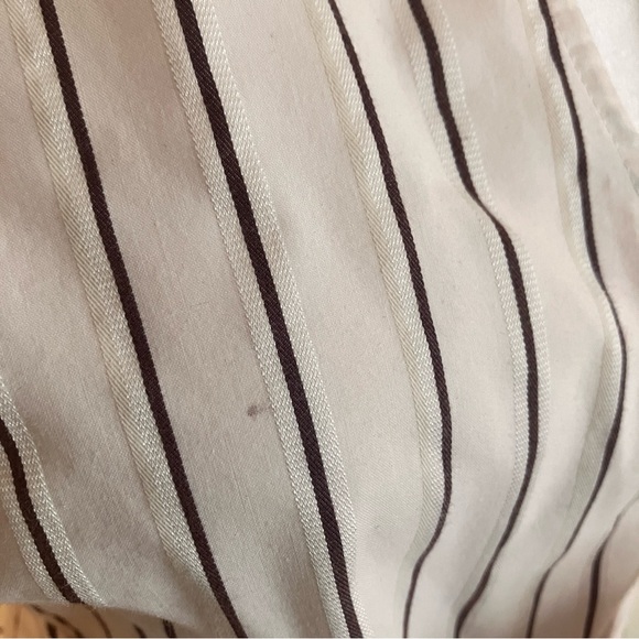 Retro Pink & Brown Striped Wrap Shirt - Picture 11 of 13
